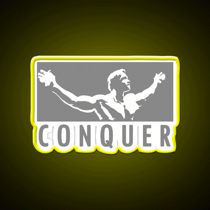 Conquer Gym Fitness Led Neon Sign Rgb Color