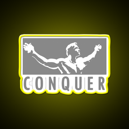 Conquer Gym Fitness Led Neon Sign Rgb Color
