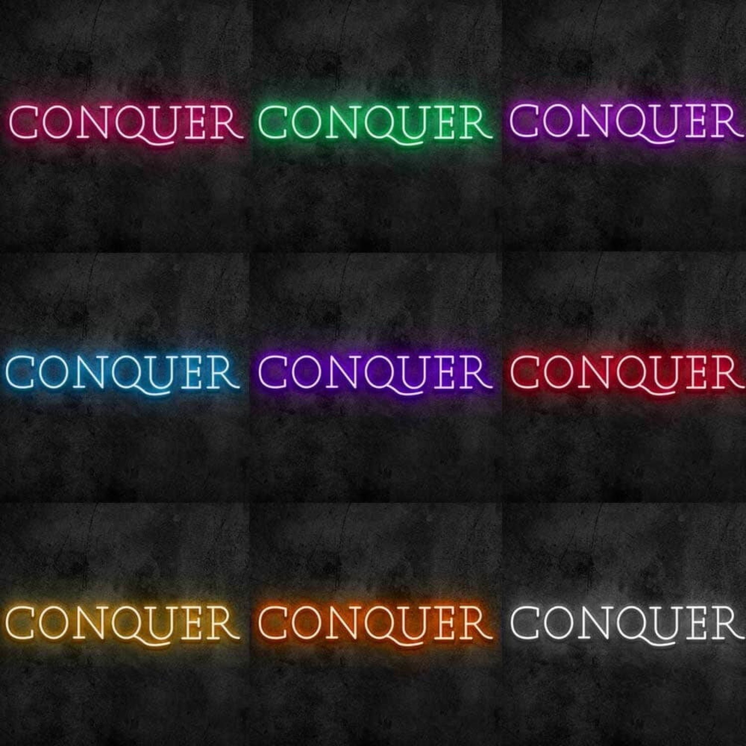 Conquer Led Neon Sign - Shineneon