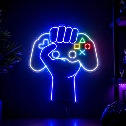 Controller Fist Neon Sign LED Neon Sign high-converting product image
