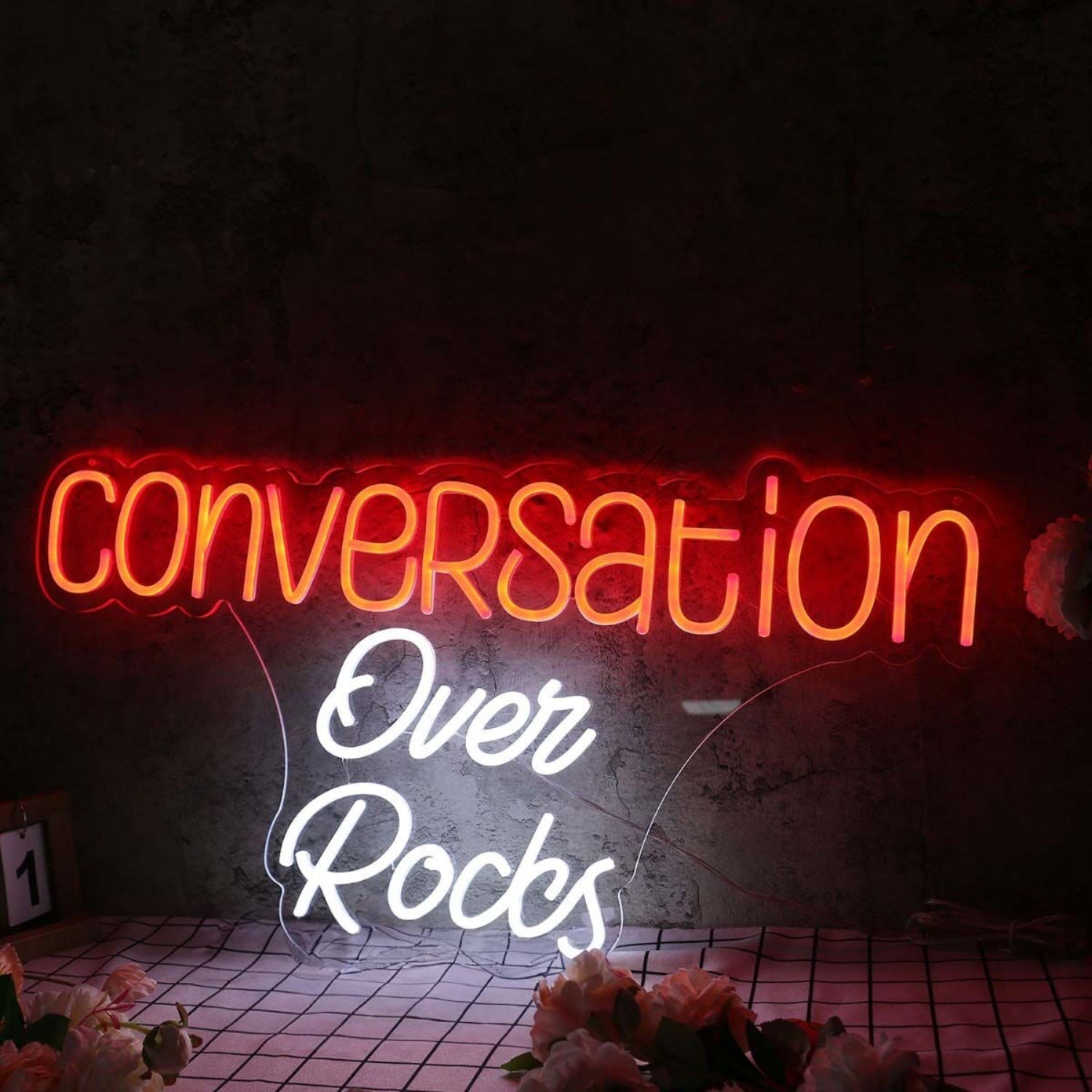 Conversation Over Rocks Custom Led Neon Sign - Shineneon