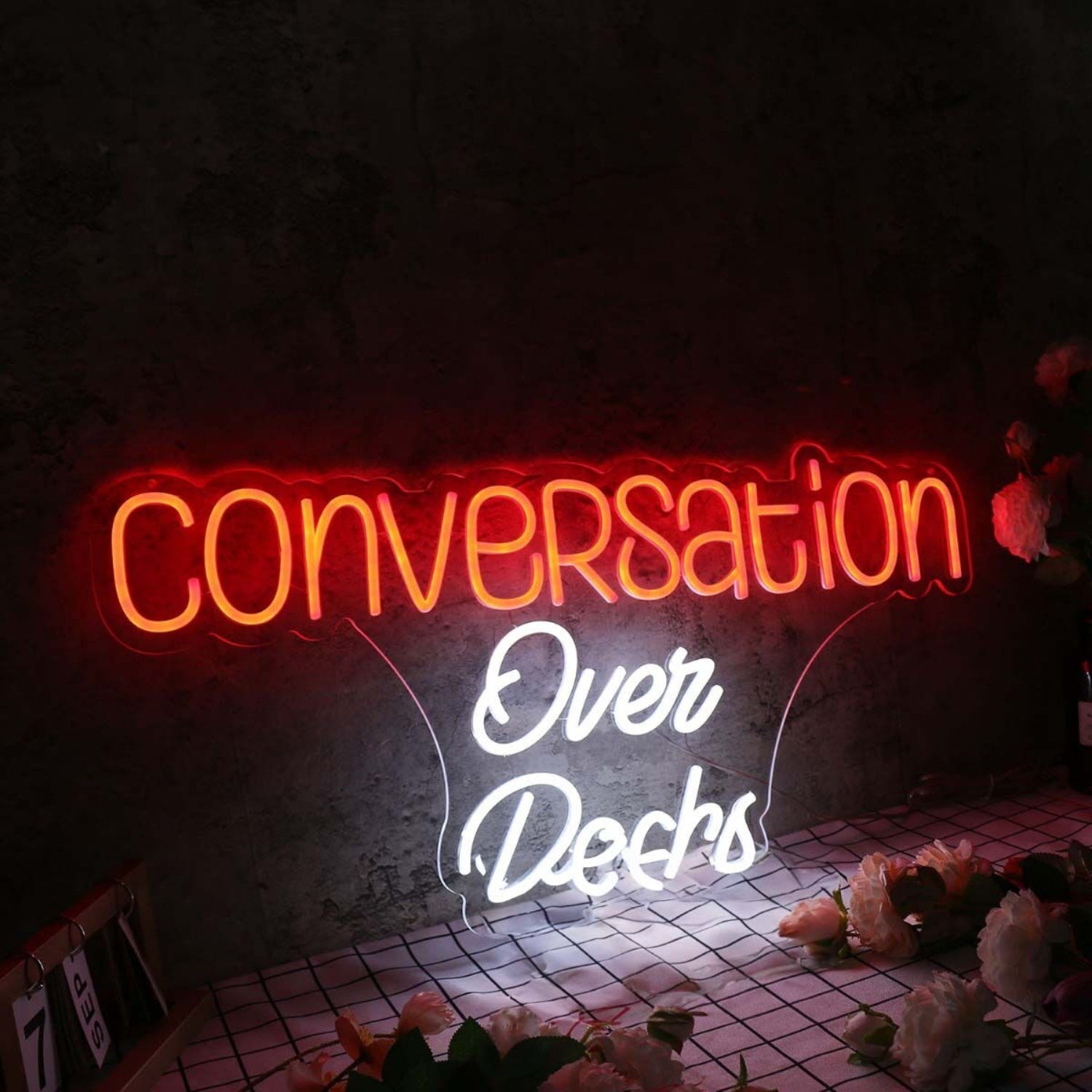 Conversation Over Rocks Custom Led Neon Sign - Shineneon