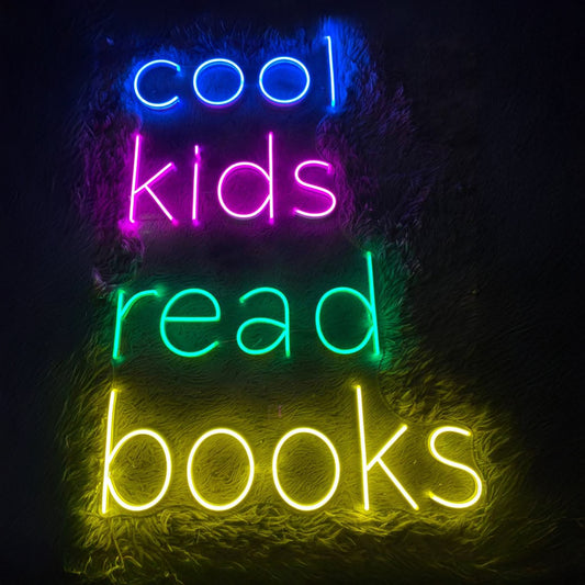 Cook Kids Read Books Led Sign