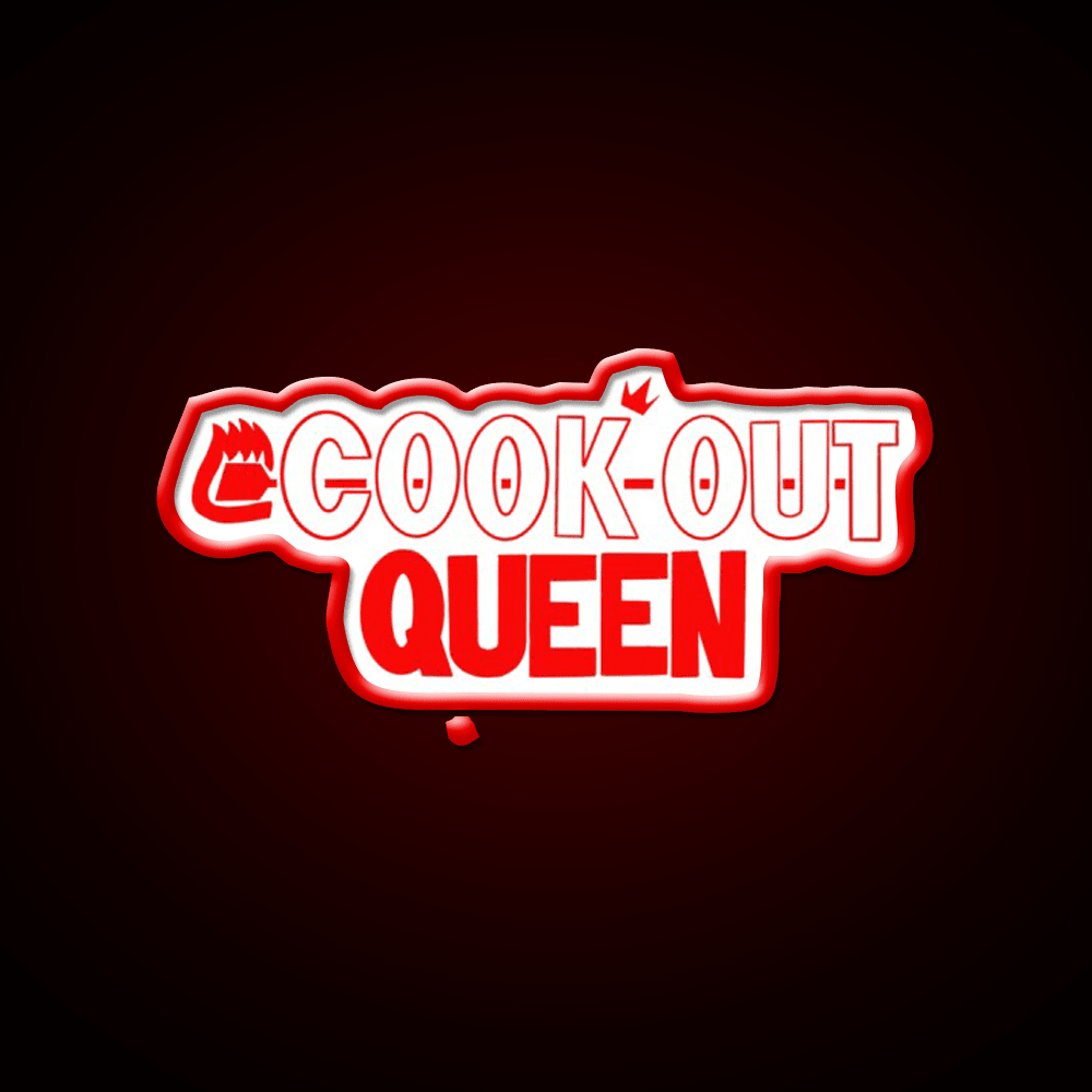 Cook Out Queen Fast Food Led Neon Sign For Burger Place Rgb Color - Shineneon