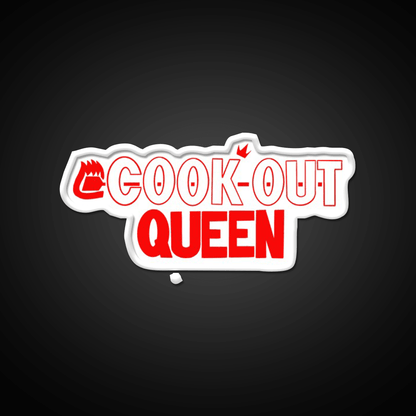 Cook Out Queen Fast Food Led Neon Sign For Burger Place Rgb Color - Shineneon