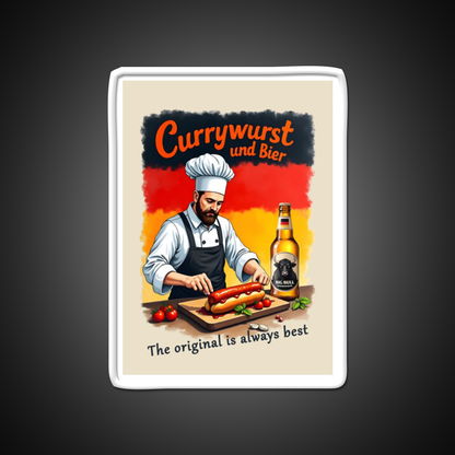 Cook Says German Currywurst Is Always Bar Decor Led Neon Sign Rgb Color - LED neon sign view 11