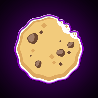 Cookie Emoji Snack Food Led Neon Sign Rgb Color - Shineneon
