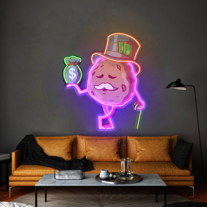 Cookie Fortune With A Bag Of Money Led Neon Sign Light Custom Led Signs - Shineneon