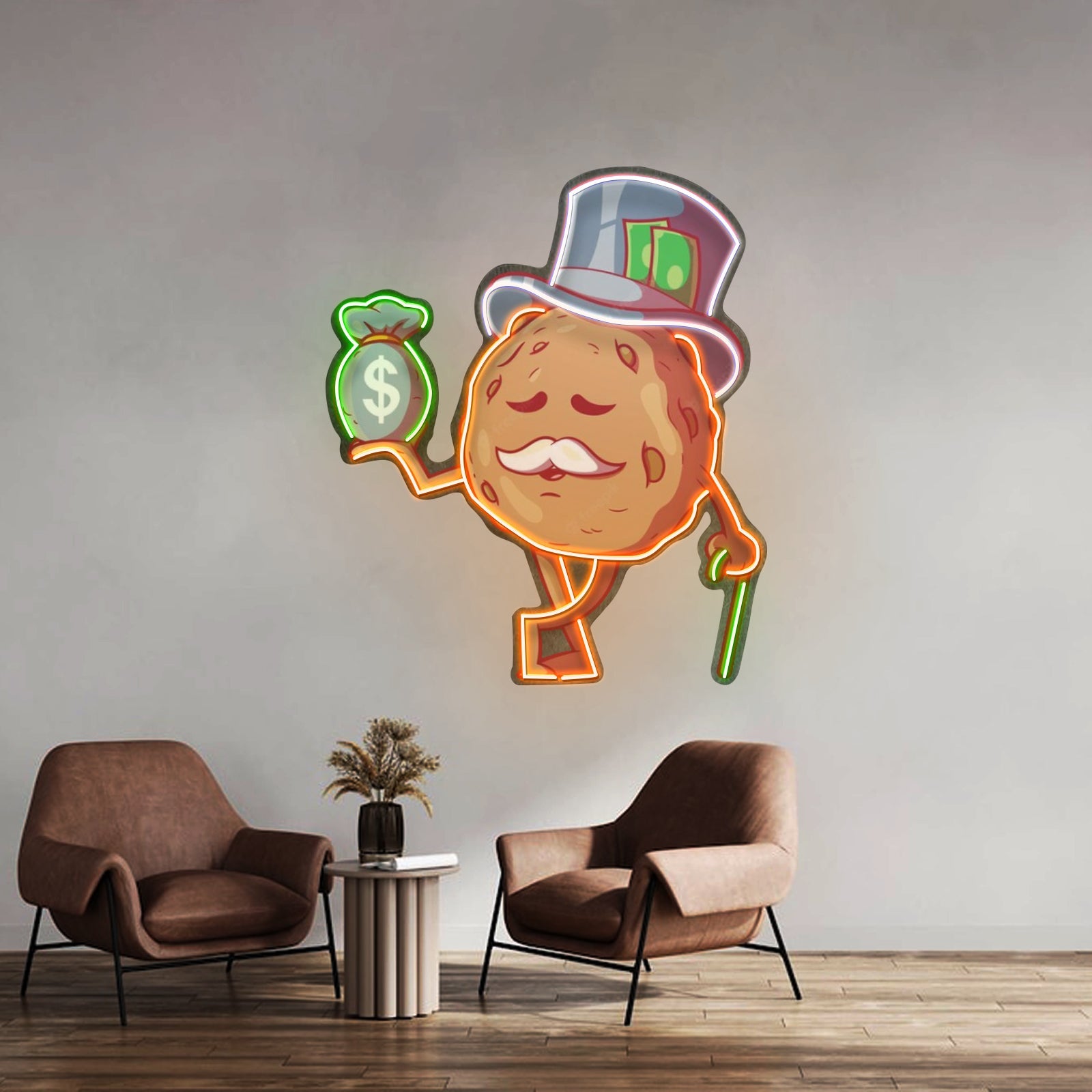 Cookie Fortune With A Bag Of Money Led Neon Sign Light Custom Led Signs - Shineneon
