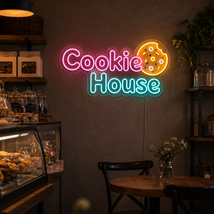 Cookie House LED Neon Sign - 03 Real Lifestyle Scene