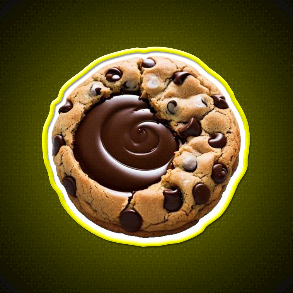 Cookie Snack Food Led Neon Sign For Snack Room Rgb Color - Custom LED neon sign front view