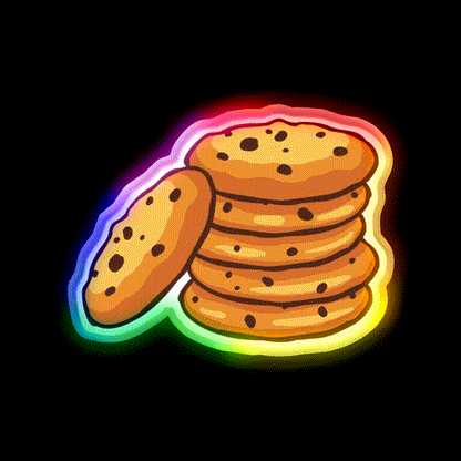 Cookies Snack Food Led Neon Sign Rgb Color - LED neon sign close-up detail