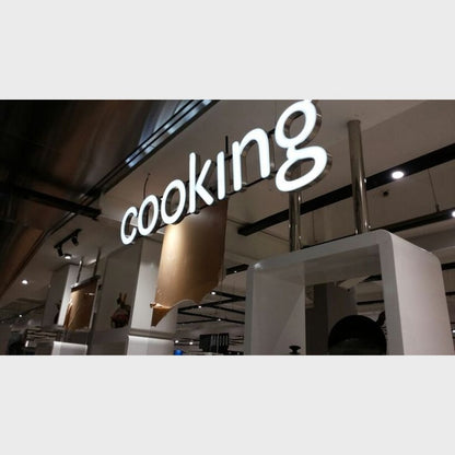 Cooking 3D Frontlit Channel Letters Led Light Sign