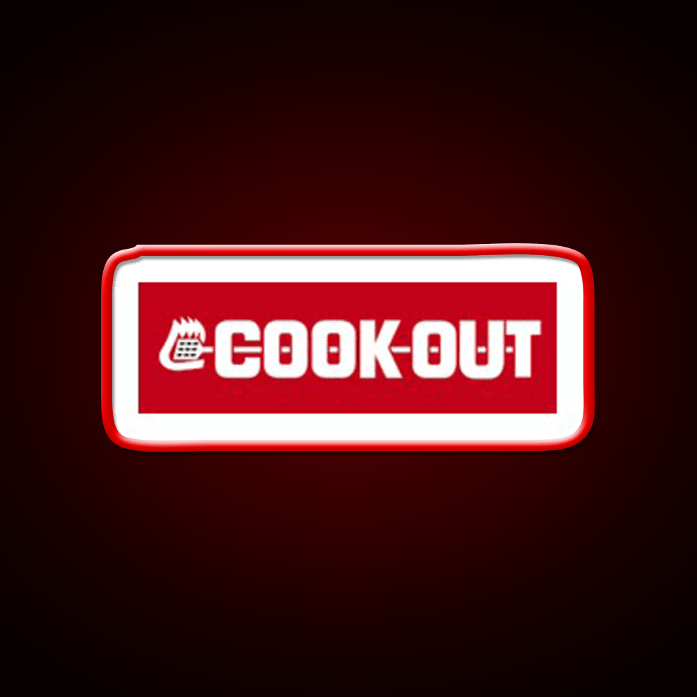 Cookout Fast Food Led Neon Sign For Burger Place Neon Sign Rgb Color - Shineneon