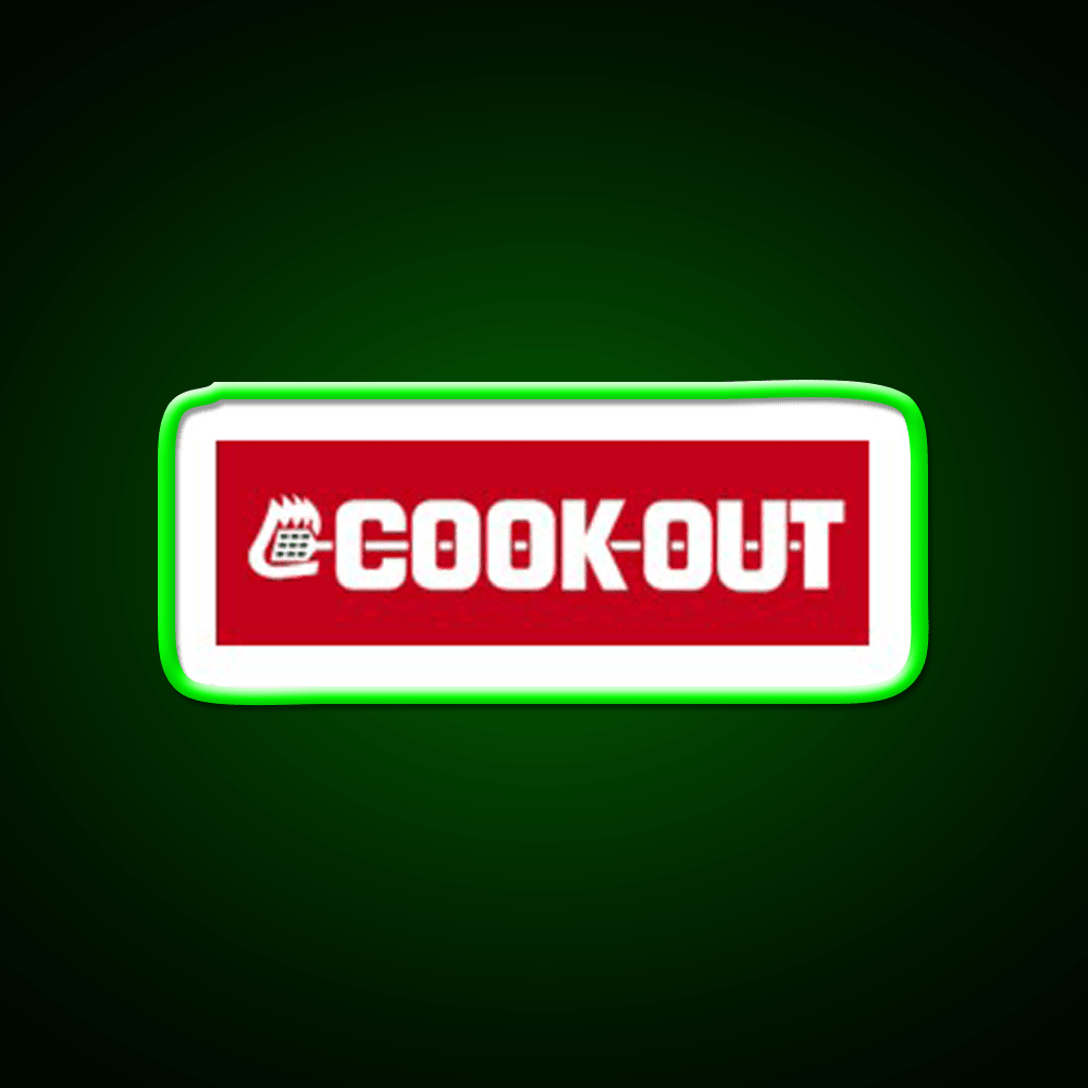 Cookout Fast Food Led Neon Sign For Burger Place Neon Sign Rgb Color - Shineneon