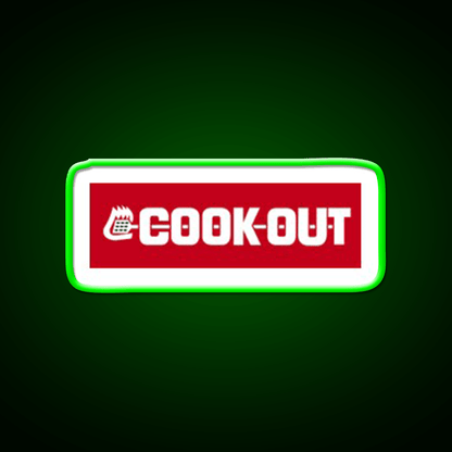 Cookout Fast Food Led Neon Sign For Burger Place Neon Sign Rgb Color - Shineneon