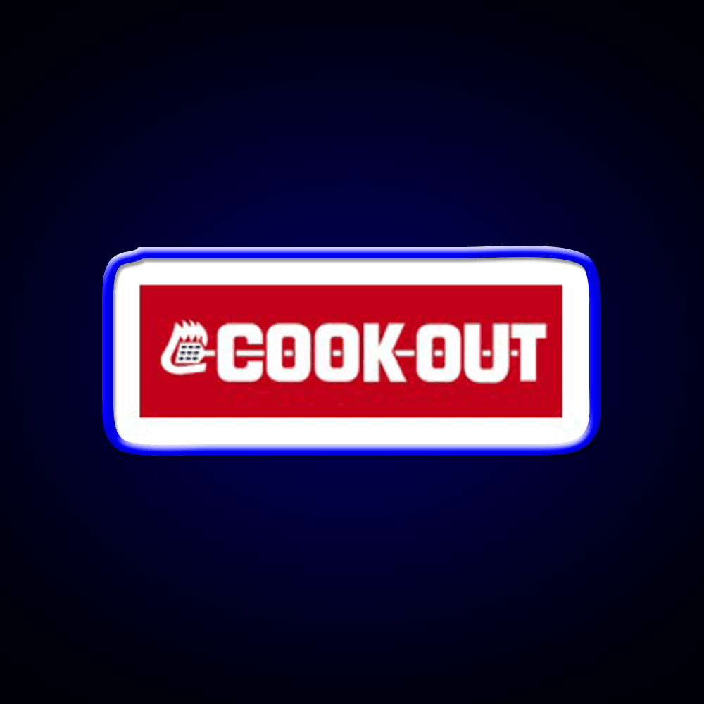 Cookout Fast Food Led Neon Sign For Burger Place Neon Sign Rgb Color - Shineneon