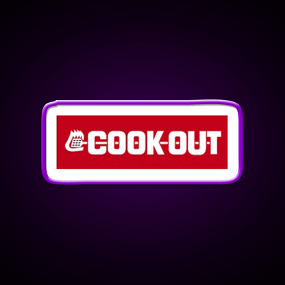 Cookout Fast Food Led Neon Sign For Burger Place Neon Sign Rgb Color - Shineneon