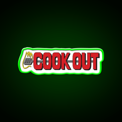 Cookout Fast Food Led Neon Sign For Burger Place Rgb Color - Shineneon