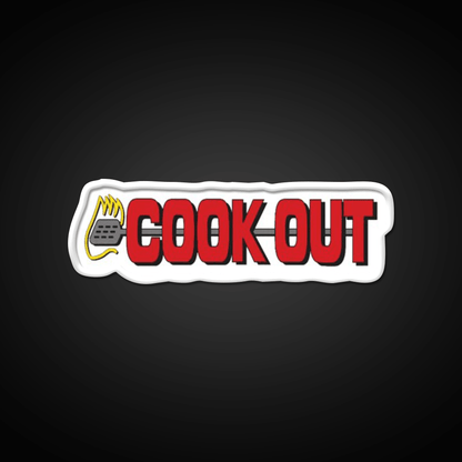 Cookout Fast Food Led Neon Sign For Burger Place Rgb Color - Shineneon