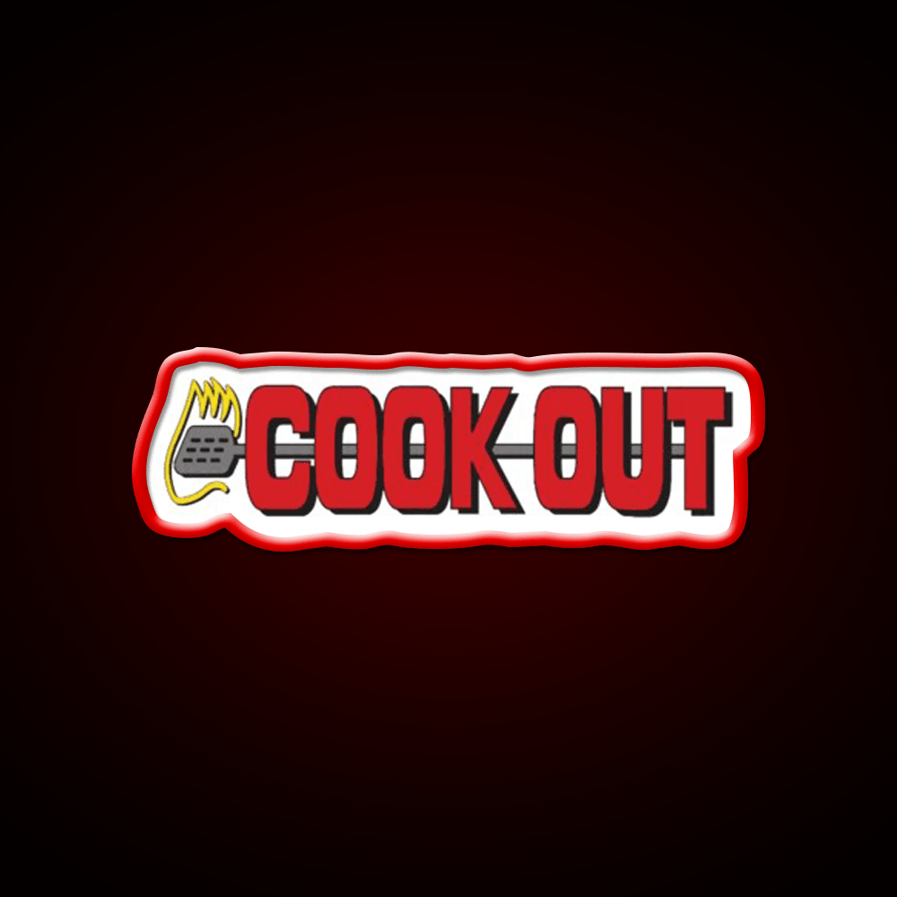 Cookout Fast Food Led Neon Sign For Burger Place Rgb Color - Shineneon