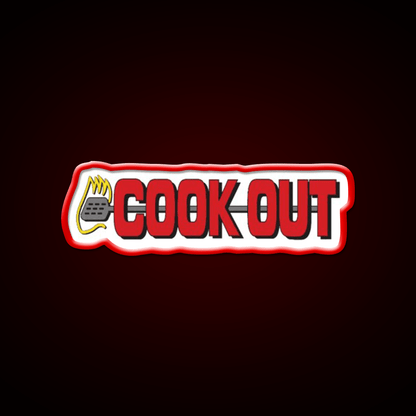 Cookout Fast Food Led Neon Sign For Burger Place Rgb Color - Shineneon