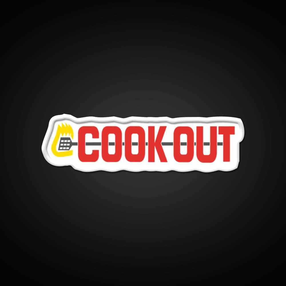 Cookout Fast Food Led Neon Sign For Burger Place Wall Art Rgb Color - Shineneon