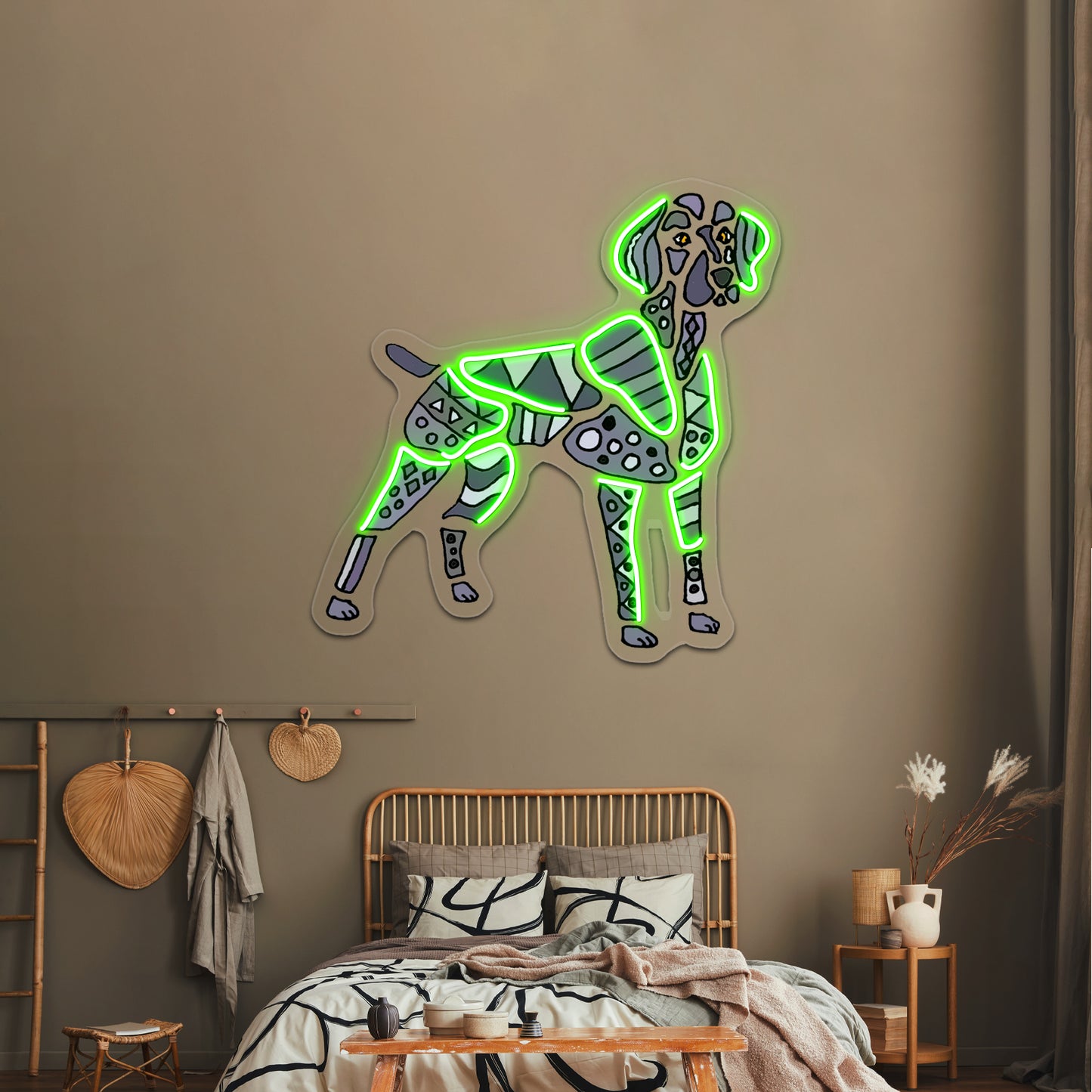 Cool Artistic Weimaraner Dog Art Wall Artwork Neon Signs