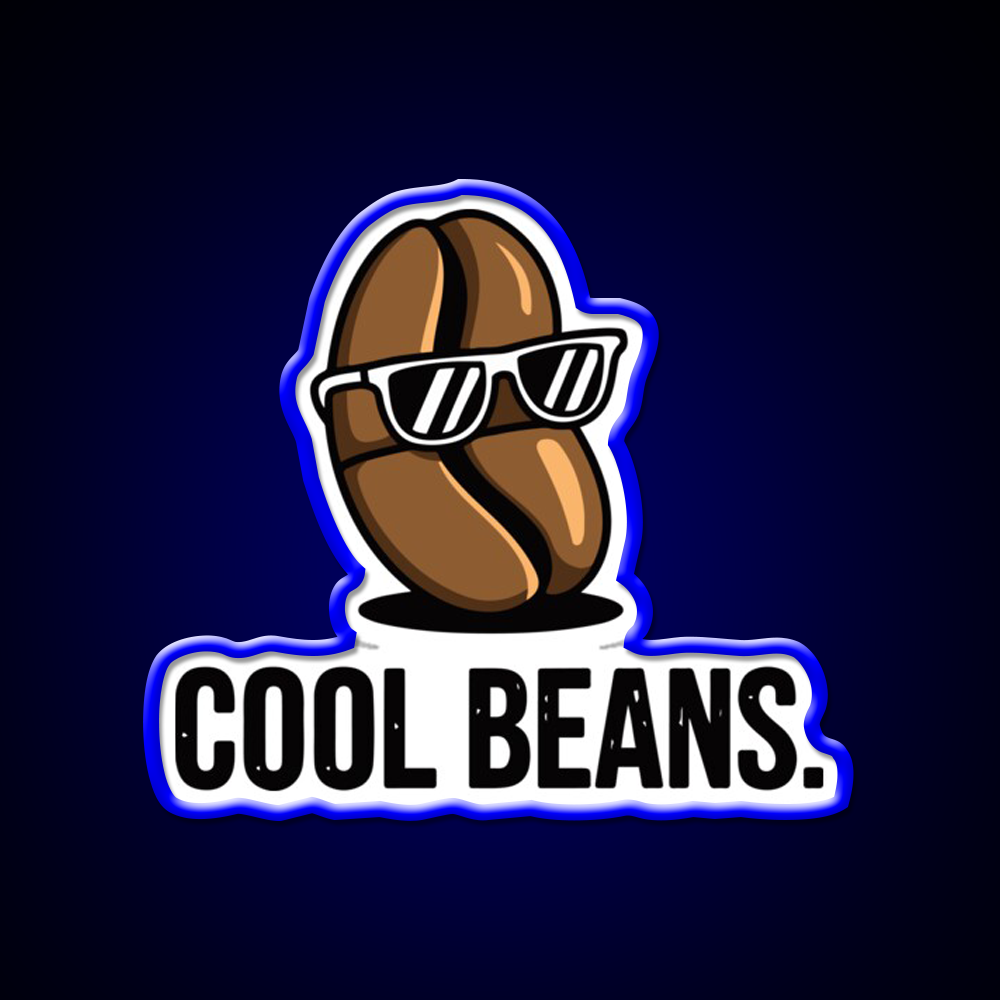 Cool Beans Cafe Led Neon Sign Espresso Bar Art Rgb Color