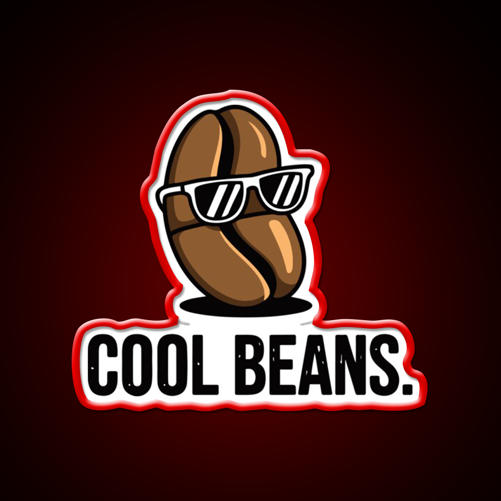 Cool Beans Cafe Led Neon Sign Espresso Bar Art Rgb Color