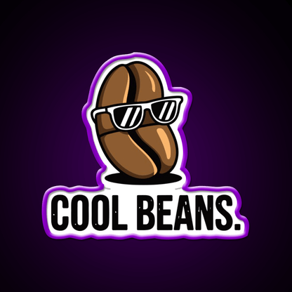 Cool Beans Cafe Led Neon Sign Espresso Bar Art Rgb Color - Shineneon