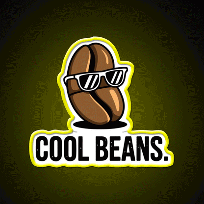 Cool Beans Cafe Led Neon Sign Espresso Bar Art Rgb Color
