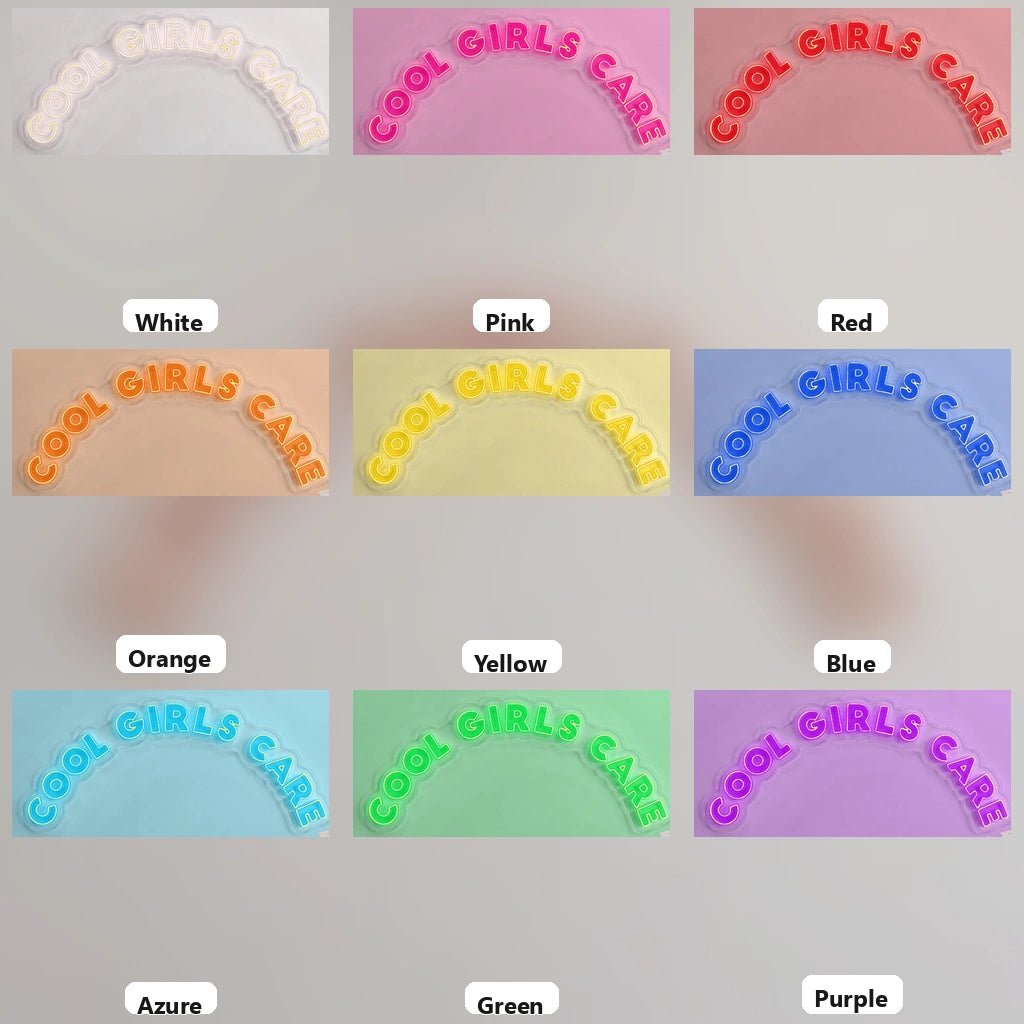 Cool Girls Care LED Neon Sign - Shineneon