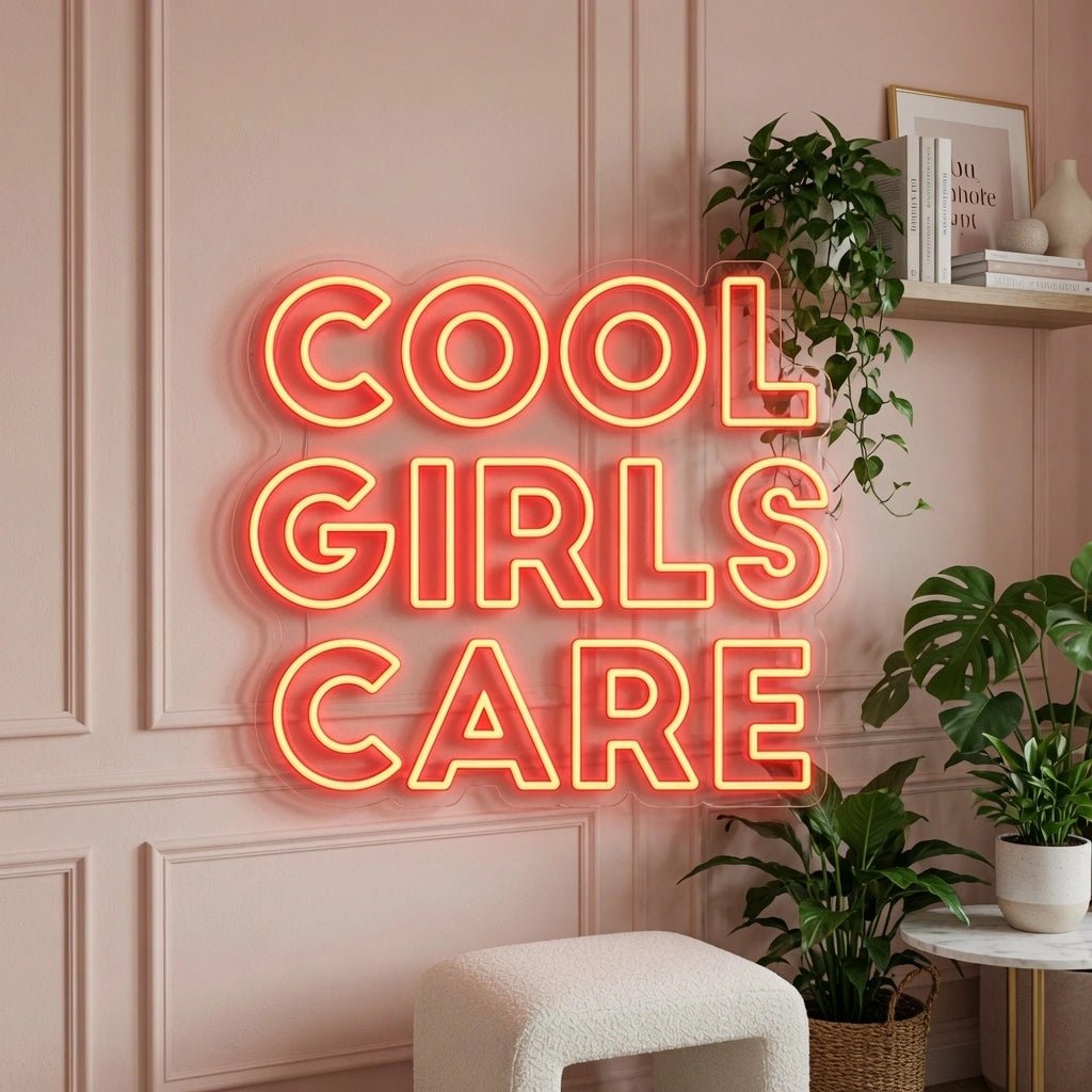 Cool Girls Care LED Neon Sign - Shineneon
