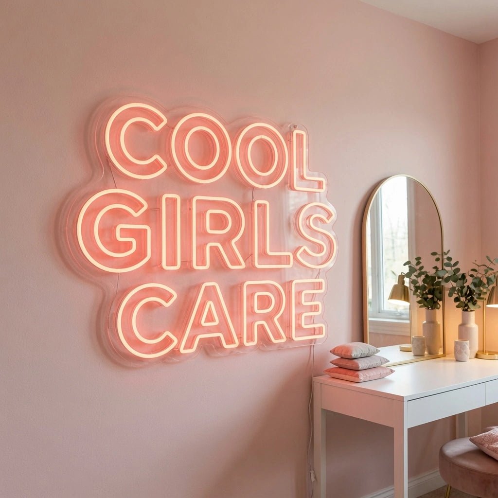 Cool Girls Care LED Neon Sign - Shineneon