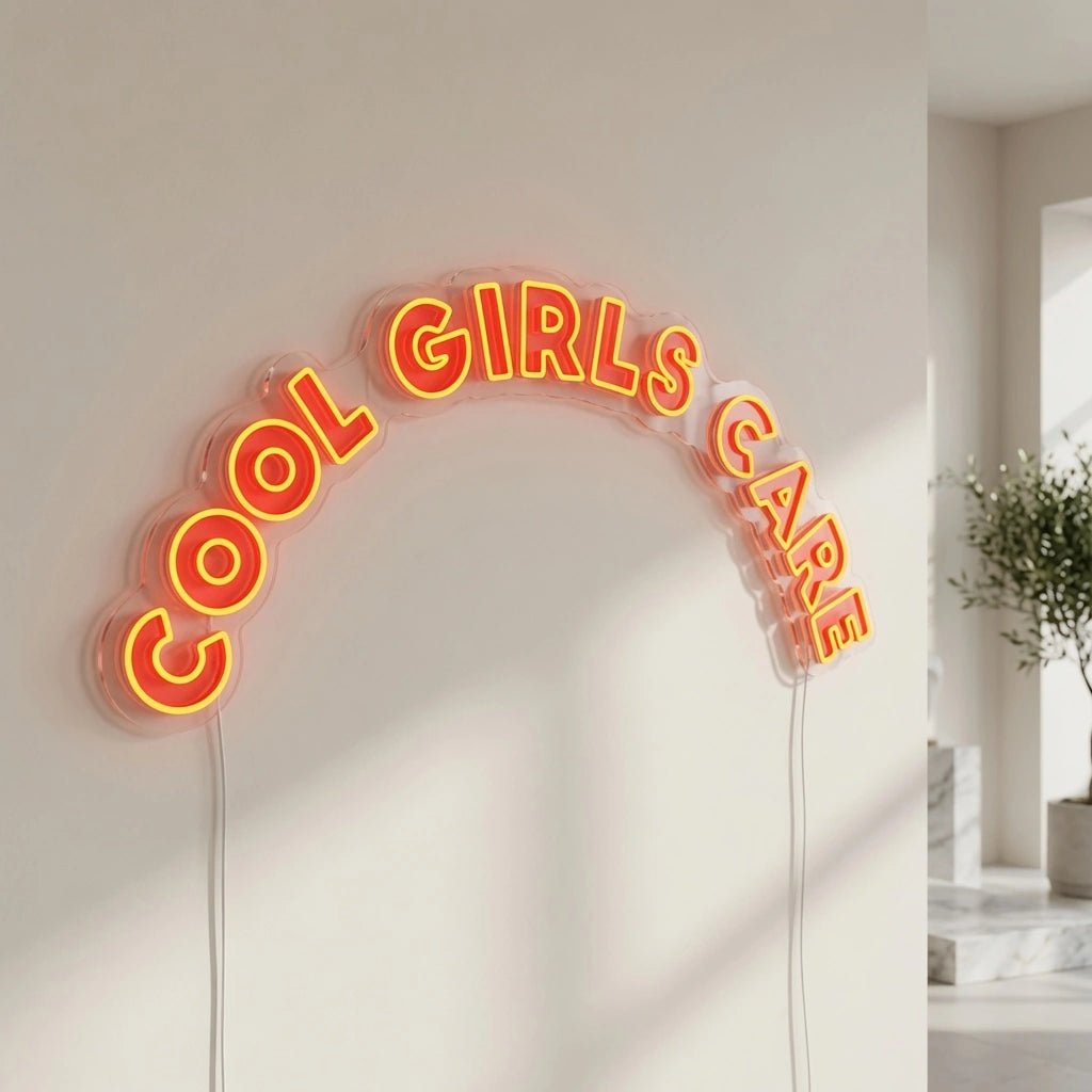 Cool Girls Care LED Neon Sign - Shineneon
