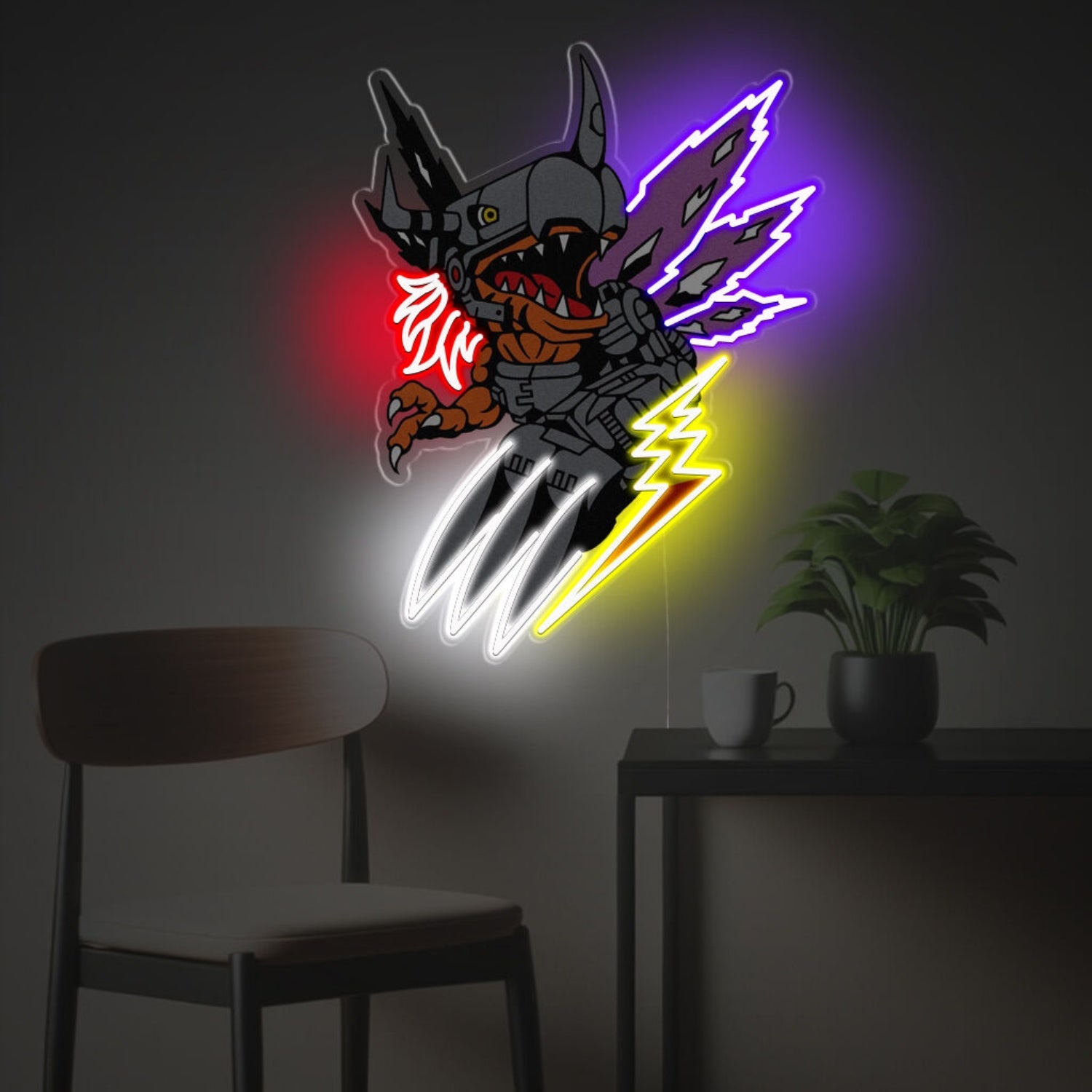 Cool Greymon Led Neon Acrylic Artwork | Shineneon