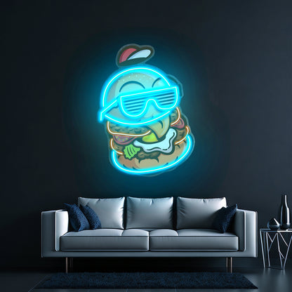 Cool Hamburger Led Neon Sign Light Custom Led Signs