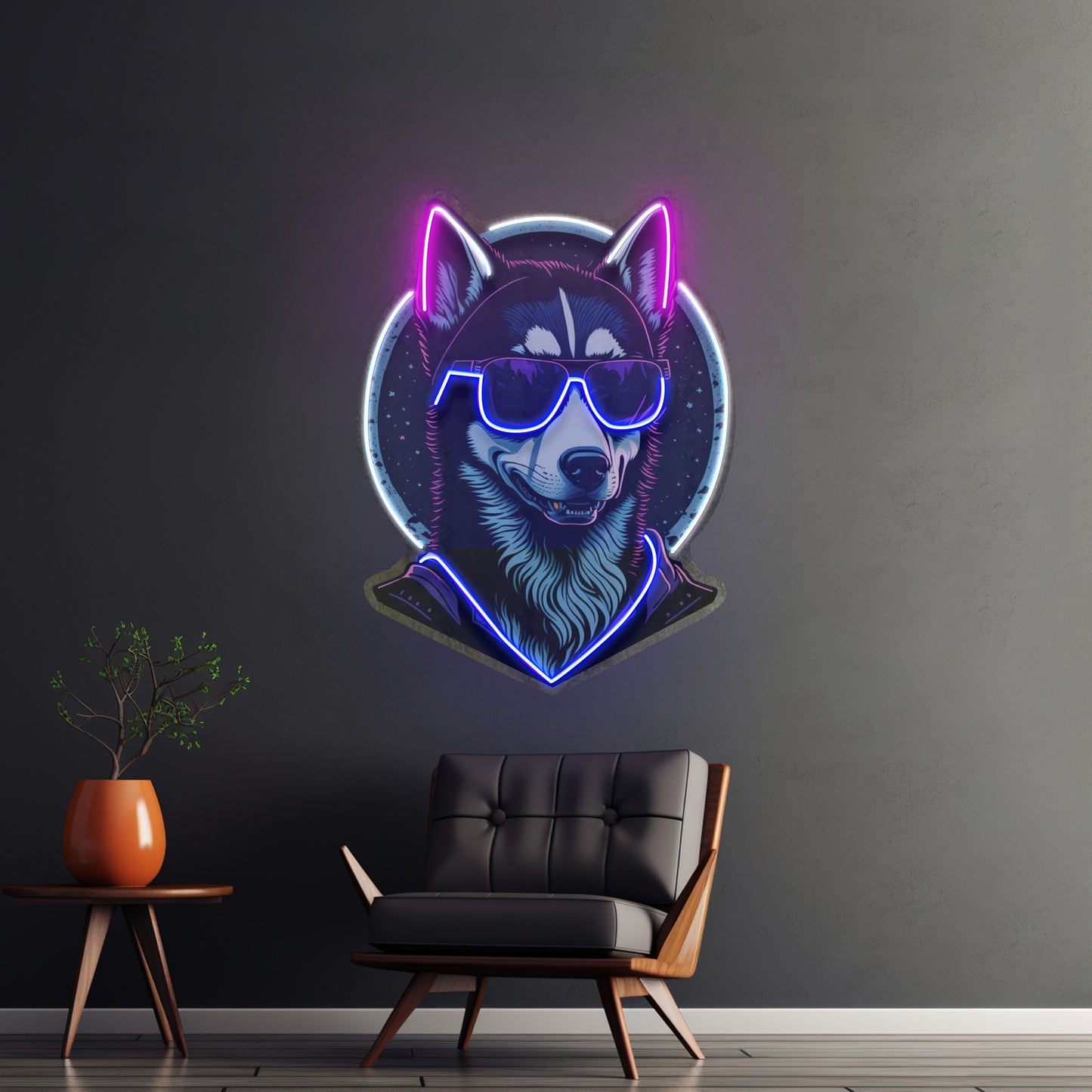 Cool Husky Led Neon Sign Light Custom Led Signs