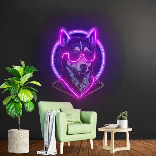 Cool Husky Led Neon Sign Light Custom Led Signs