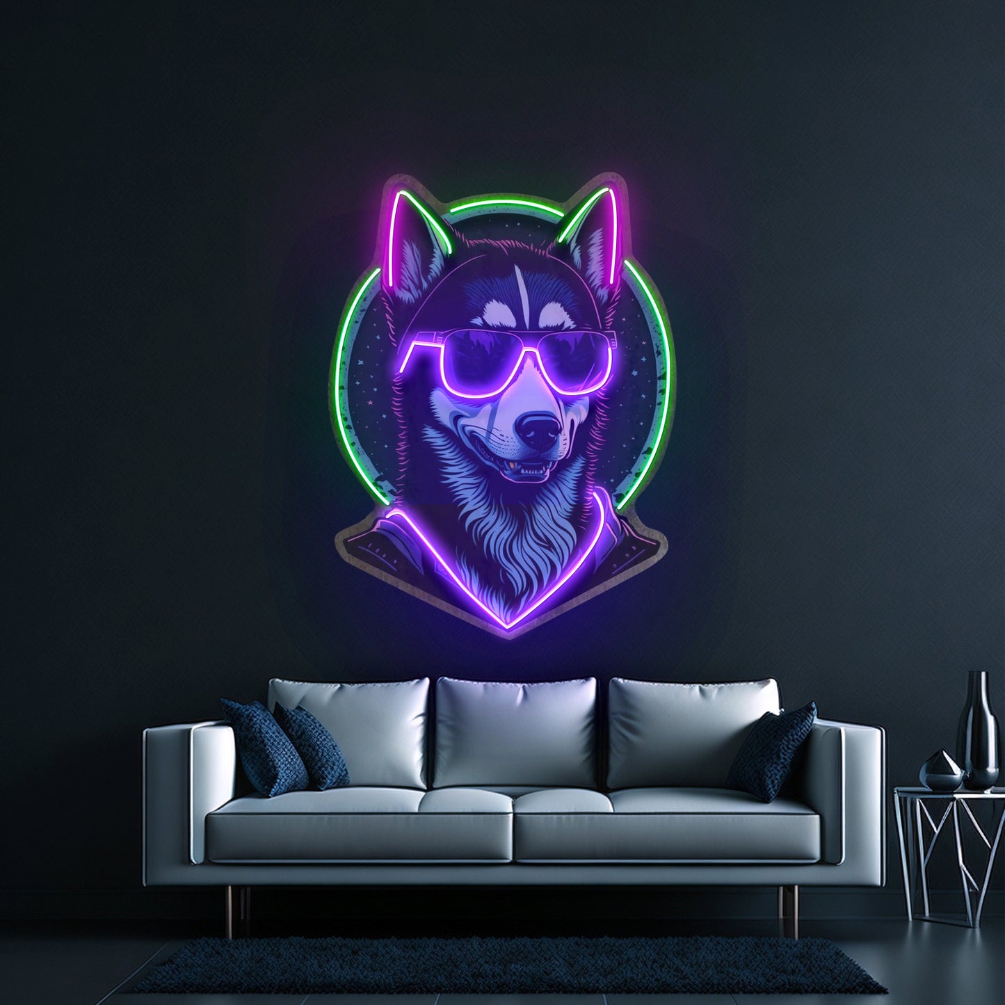 Cool Husky Led Neon Sign Light Custom Led Signs