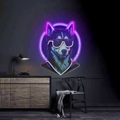 Cool Husky Led Neon Sign Light Custom Led Signs