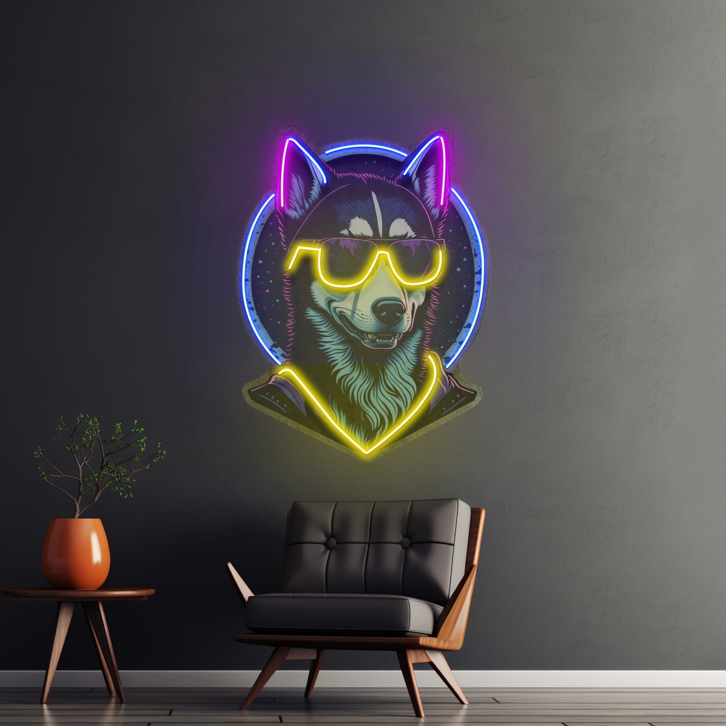 Cool Husky Led Neon Sign Light Custom Led Signs