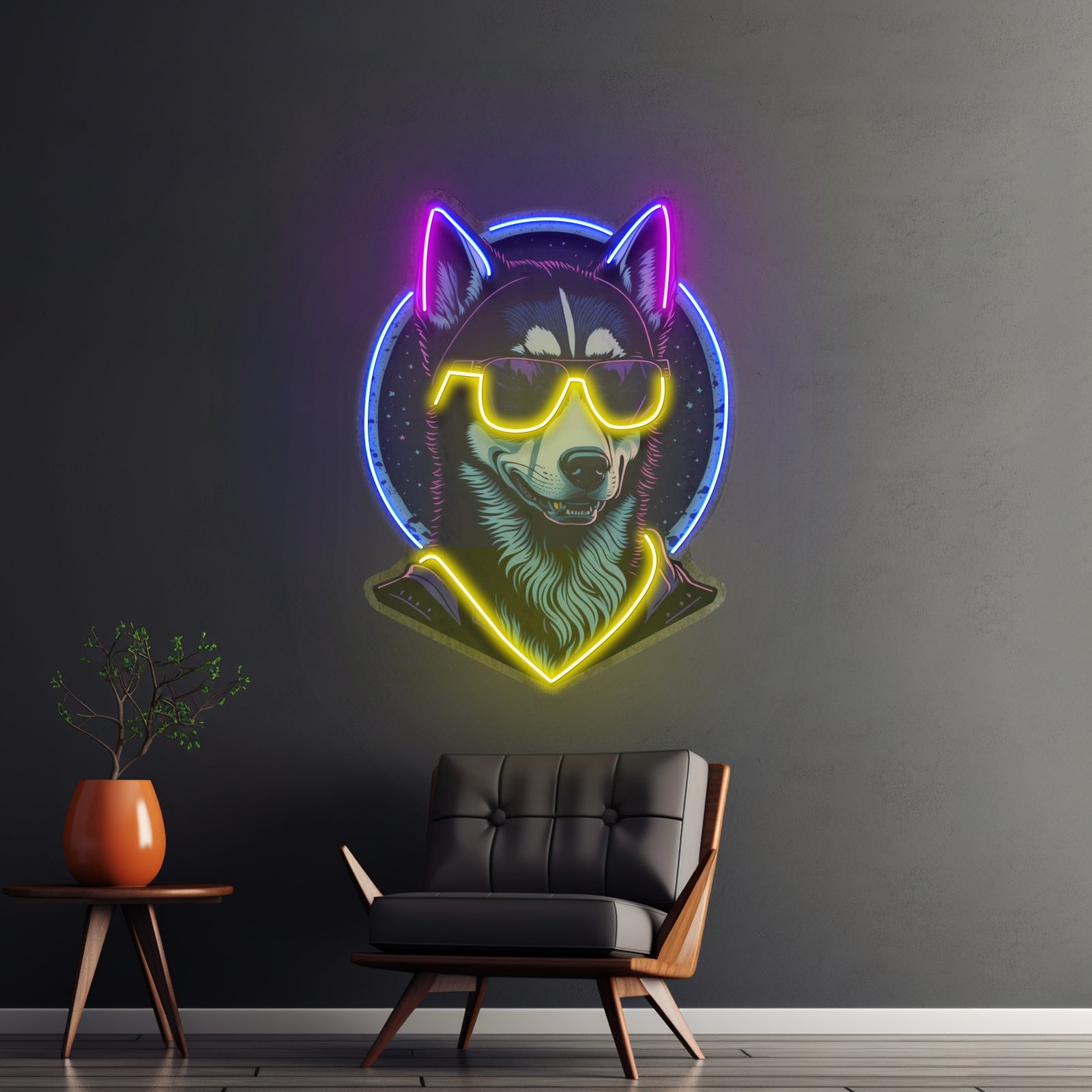 Cosmic Pet World Artwork Business Led Sign