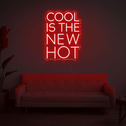 Cool Is The New Hot Red Led Neon Sign For Modern Indoor Decor | Shineneon