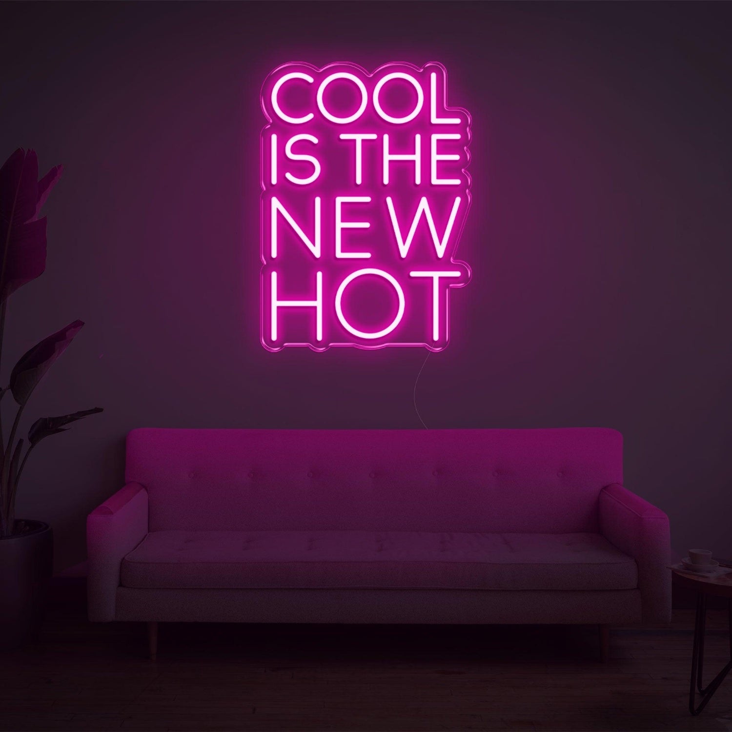 Cool Is The New Hot Red Led Neon Sign For Modern Indoor Decor | Shineneon