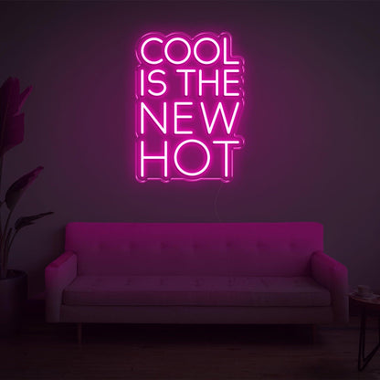 Cool Is The New Hot Red Led Neon Sign For Modern Indoor Decor | Shineneon