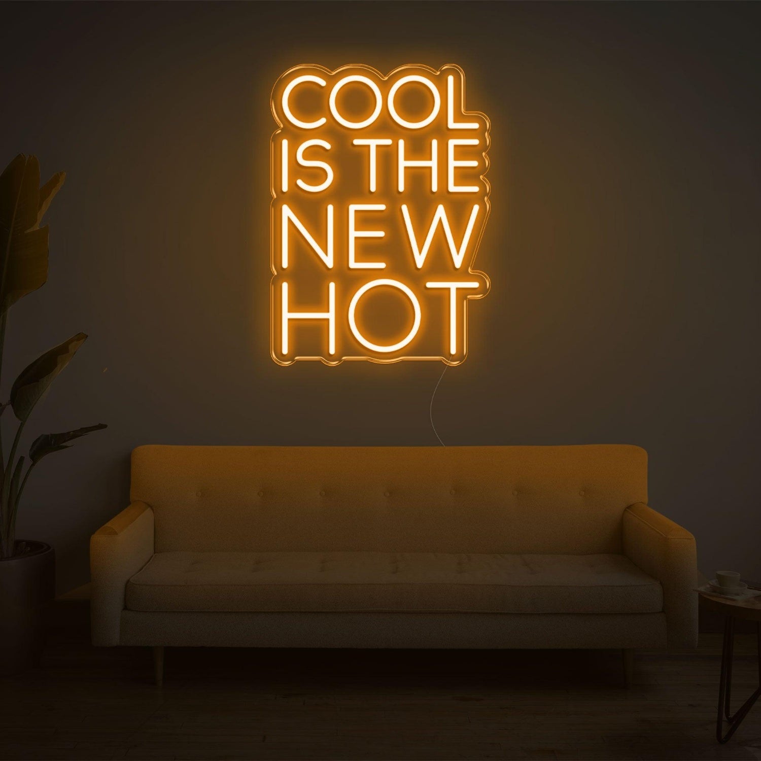 Cool Is The New Hot Red Led Neon Sign For Modern Indoor Decor | Shineneon
