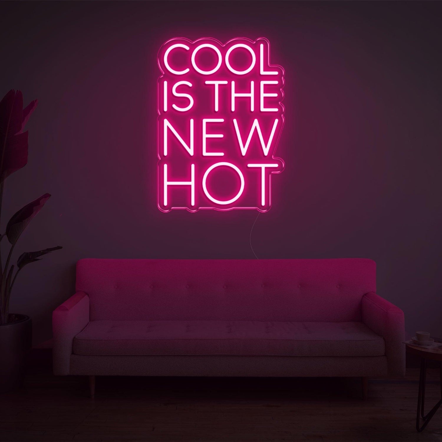Cool Is The New Hot Red Led Neon Sign For Modern Indoor Decor | Shineneon