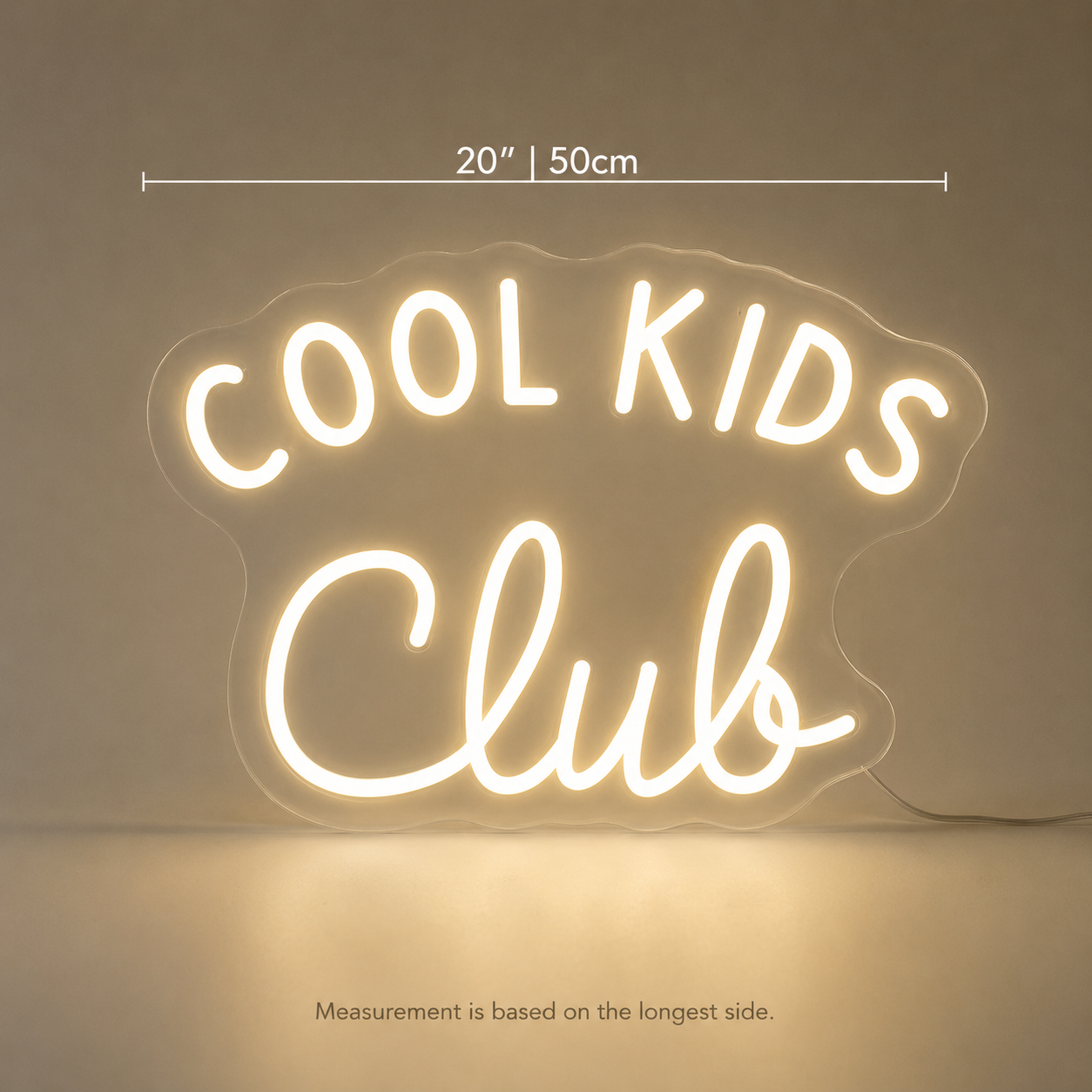 Cool Kids Club Wall Decor LED Neon Sign - 04 Size Image